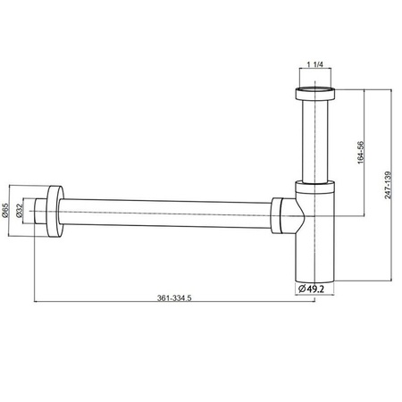 Сифон для раковины Aquame AQM7010BC